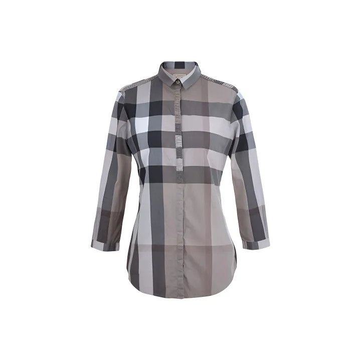 Burberry Plaid Long Sleeve Casual Shirt for Women 0079