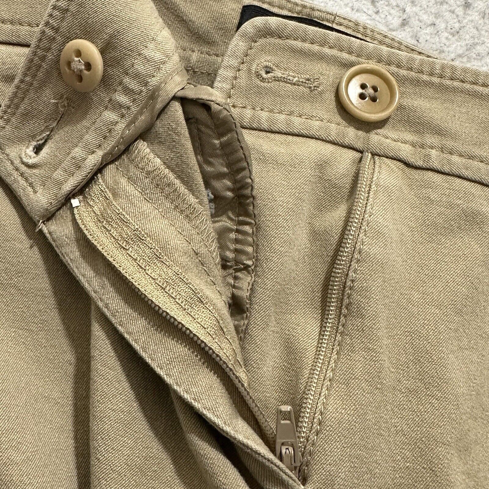 Other Talbots 6P Flat Front Chino Pants Khaki Mid Rise 24" Inseam Size 28" / US 6 / IT 42 - 4 Thumbnail