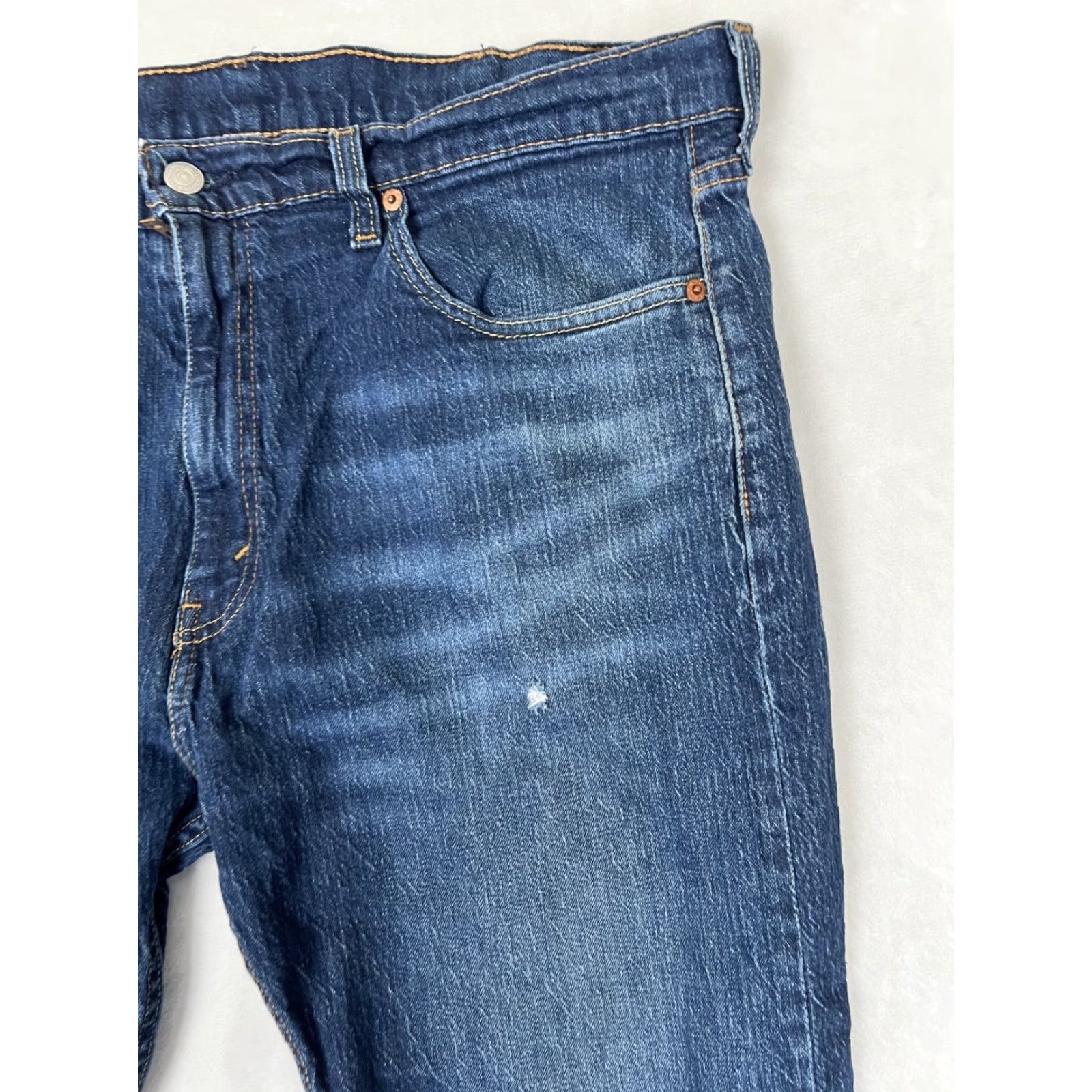 Levi's VINTAGE Levi’s 505 Jeans Blue Denim 38x30 Regular Straight 5-Pocket 90s USA Mexico Men Medium Wash Giftbox Size US 38 / EU 54 - 2 Thumbnail