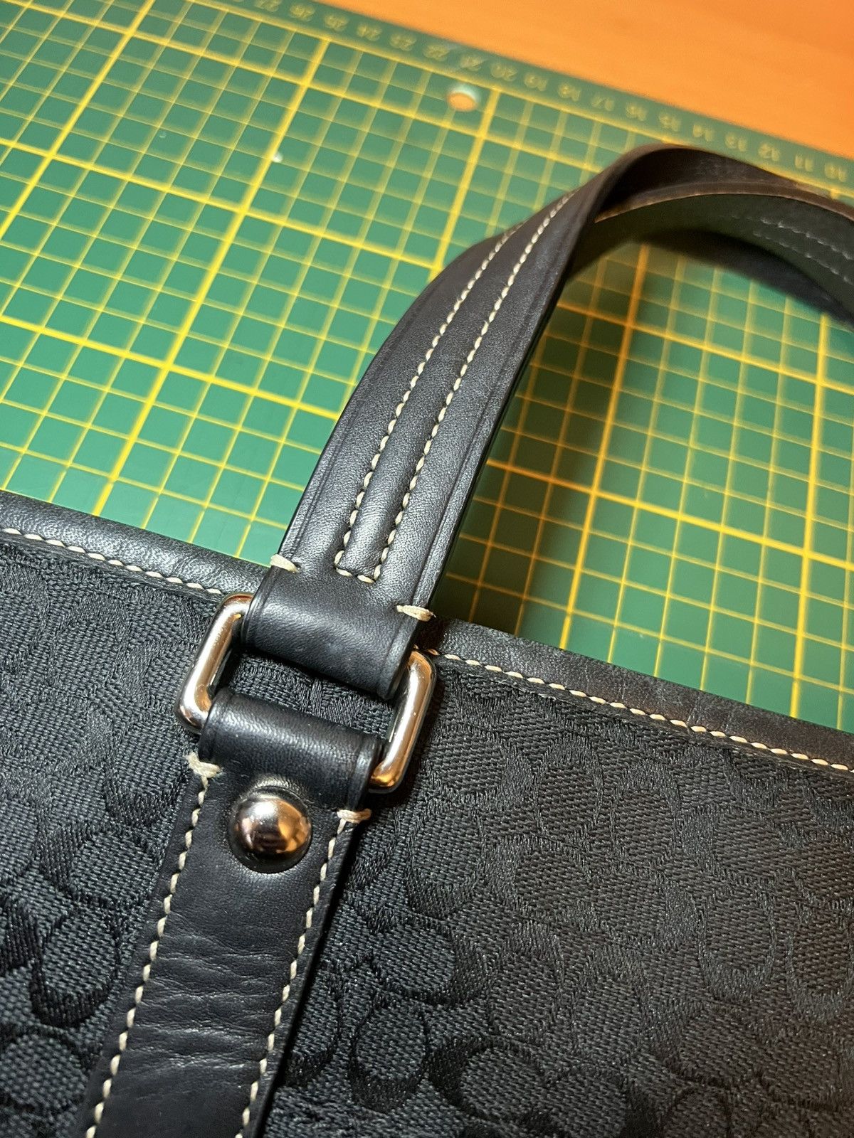 Coach Vintage Coach jumbo monogram leather hybrid tote bag Size ONE SIZE - 21 Thumbnail