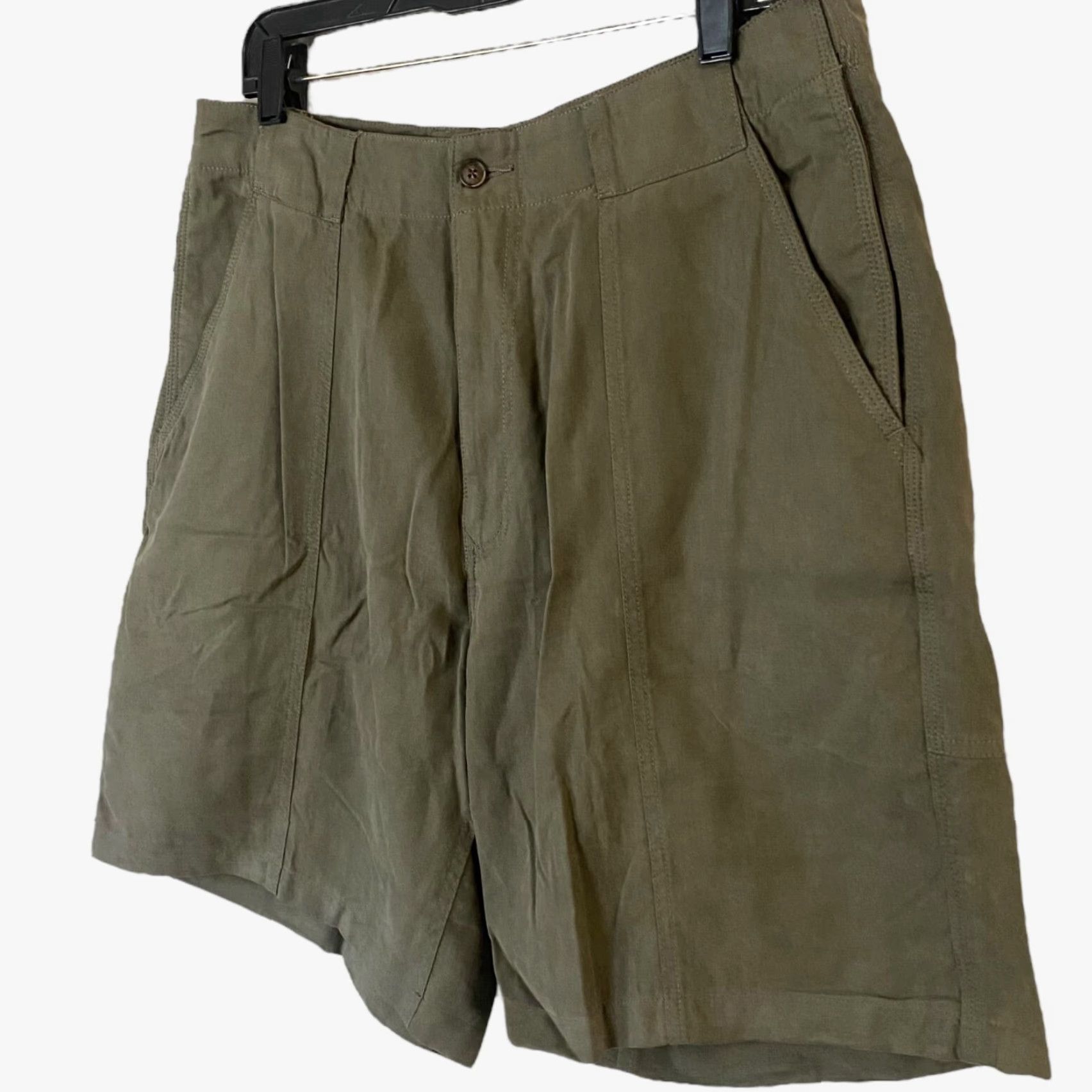 Tommy Bahama Tommy Bahama Survivor 8'' Shorts Olive Green Men's Size 35 Casual Outdoors Size US 35 - 2 Thumbnail