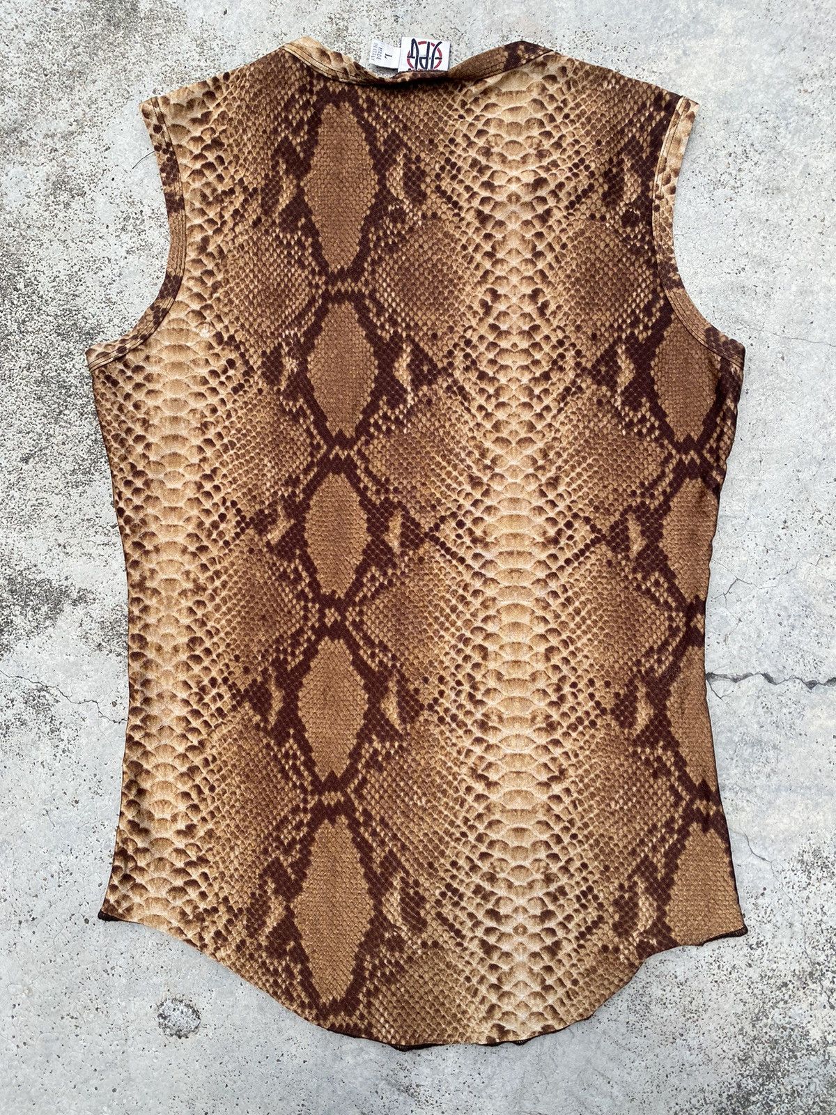 Jean Paul Gaultier JPG jean paul gaultier snake python tank top / sleeveless Size US L / EU 52-54 / 3 - 2 Thumbnail