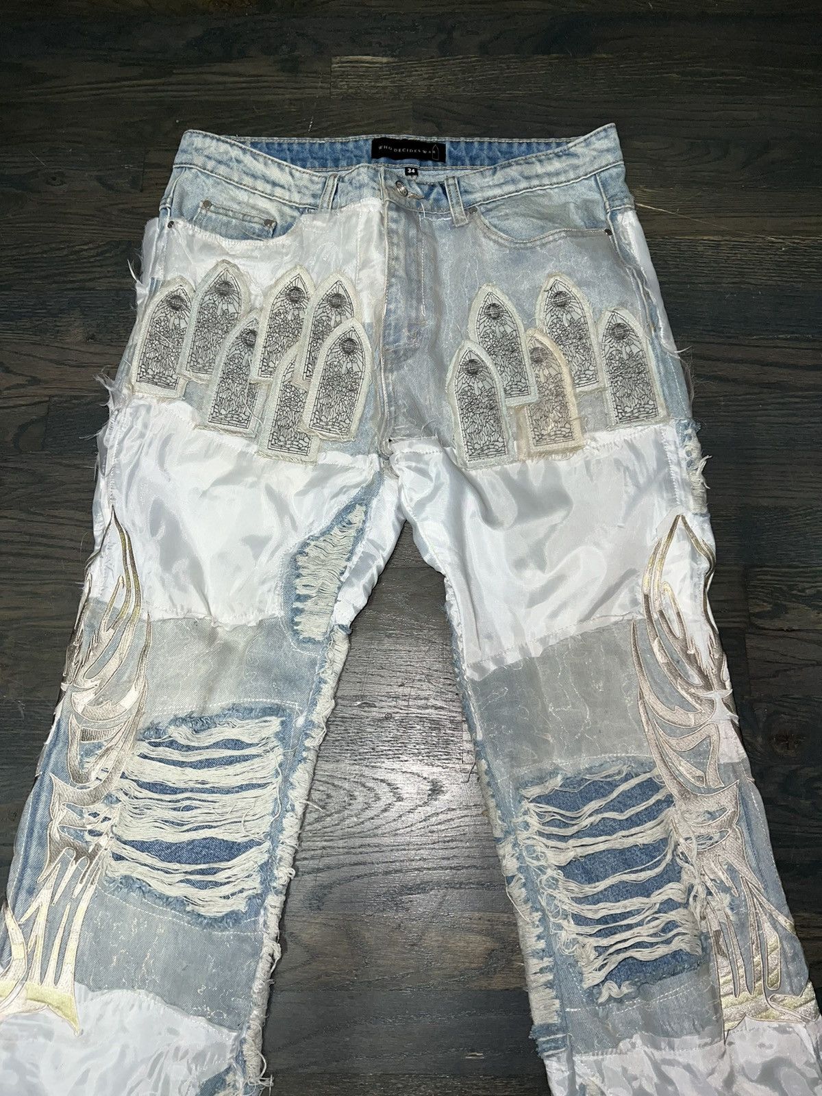 Who Decides War WDW WINGED ORGANZA DENIEM Size US 34 / EU 50 - 4 Thumbnail