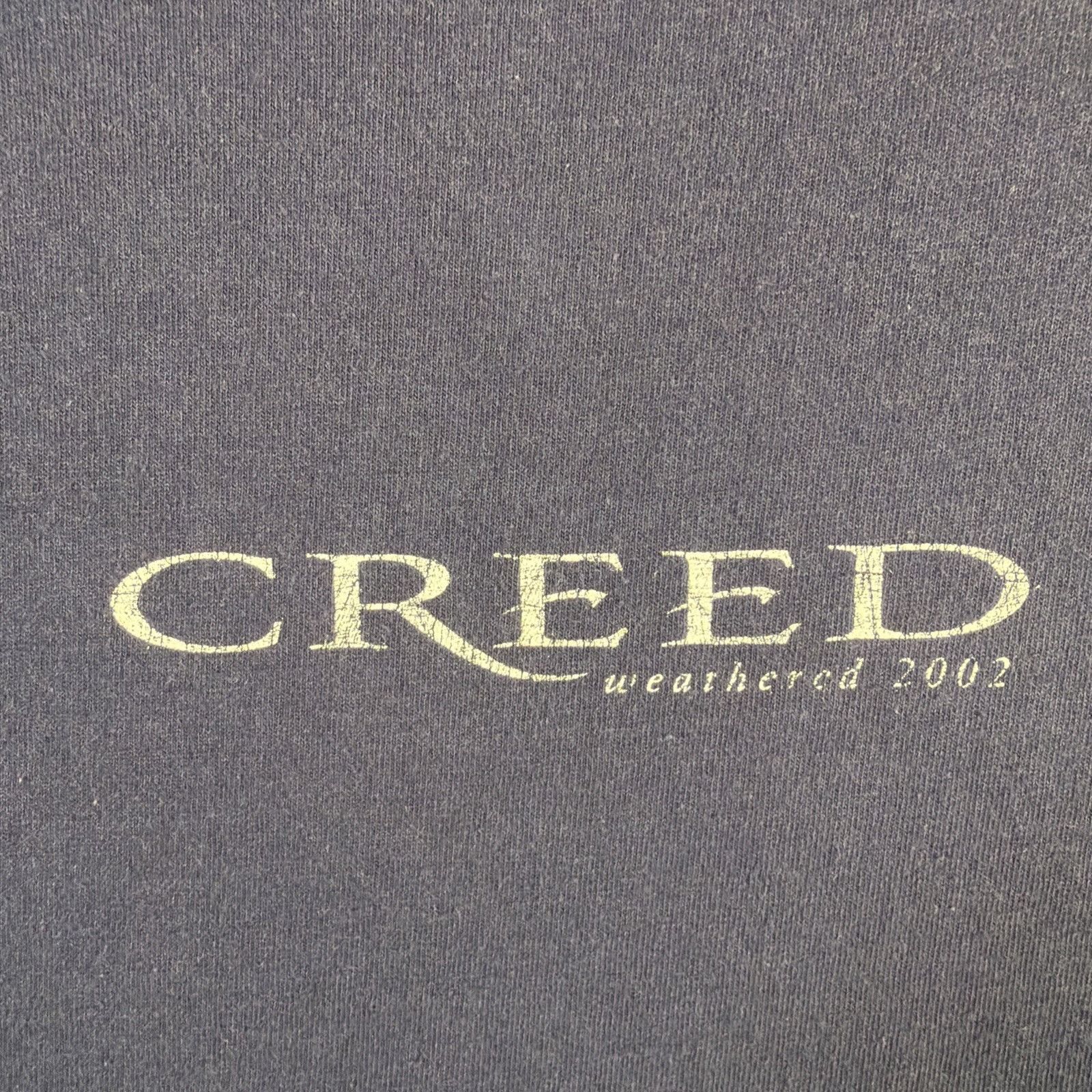 Band Tees Vintage Creed Shirt Mens XL Navy 2002 Band Music Weathered Size US XL / EU 56 / 4 - 7 Thumbnail