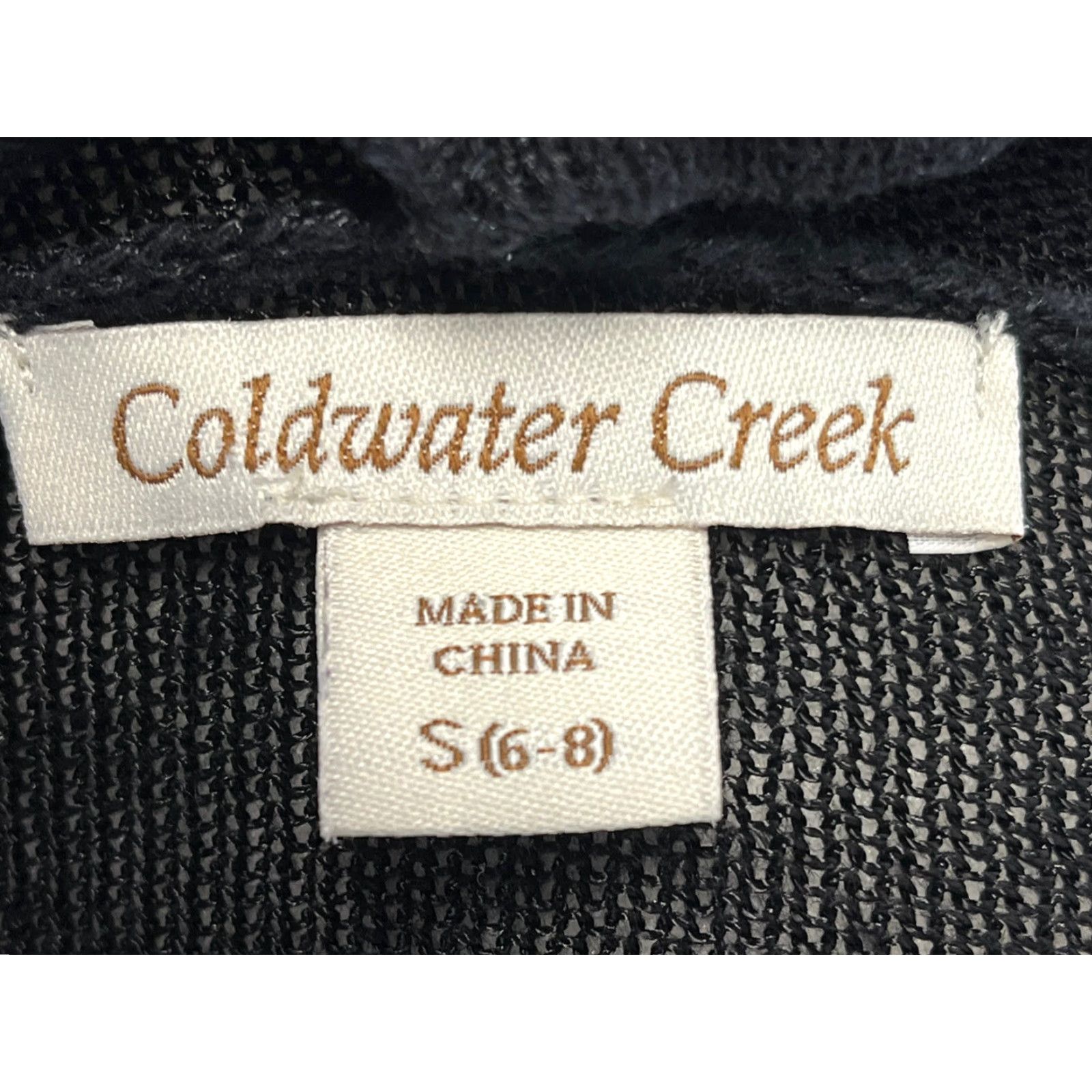 Coldwater Creek VINTAGE Coldwater Creek Black Santana Knit Dress Sz S 6 8 VGUC Cowl Neck Linen Blend Short Sleeve Women Boys? Size S / US 4 / IT 40 - 5 Thumbnail