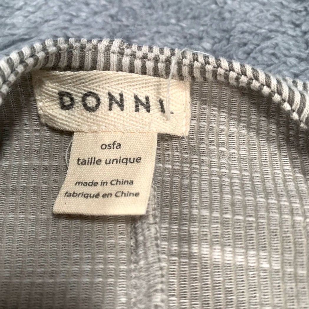 DONNI. DONNI. Cardigan Gray Striped Women's One Size Regular Color Gray Cardigan Size ONE SIZE - 2 Thumbnail