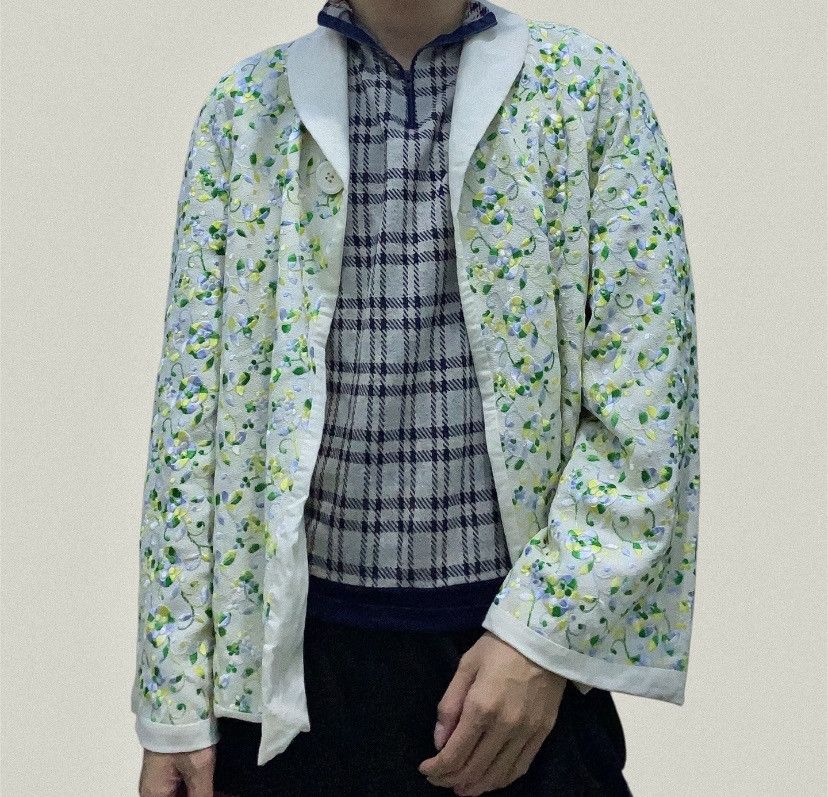 Comme des Garcons × Tricot Comme des Garcons Comme des Garcons tricot floral embroidered jacket Size M / US 6-8 / IT 42-44 - 8 Thumbnail