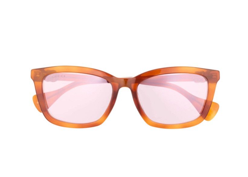 Gucci Gucci 55mm Square Sunglasses Qty: 1 HAVANA Size ONE SIZE - 1 Thumbnail