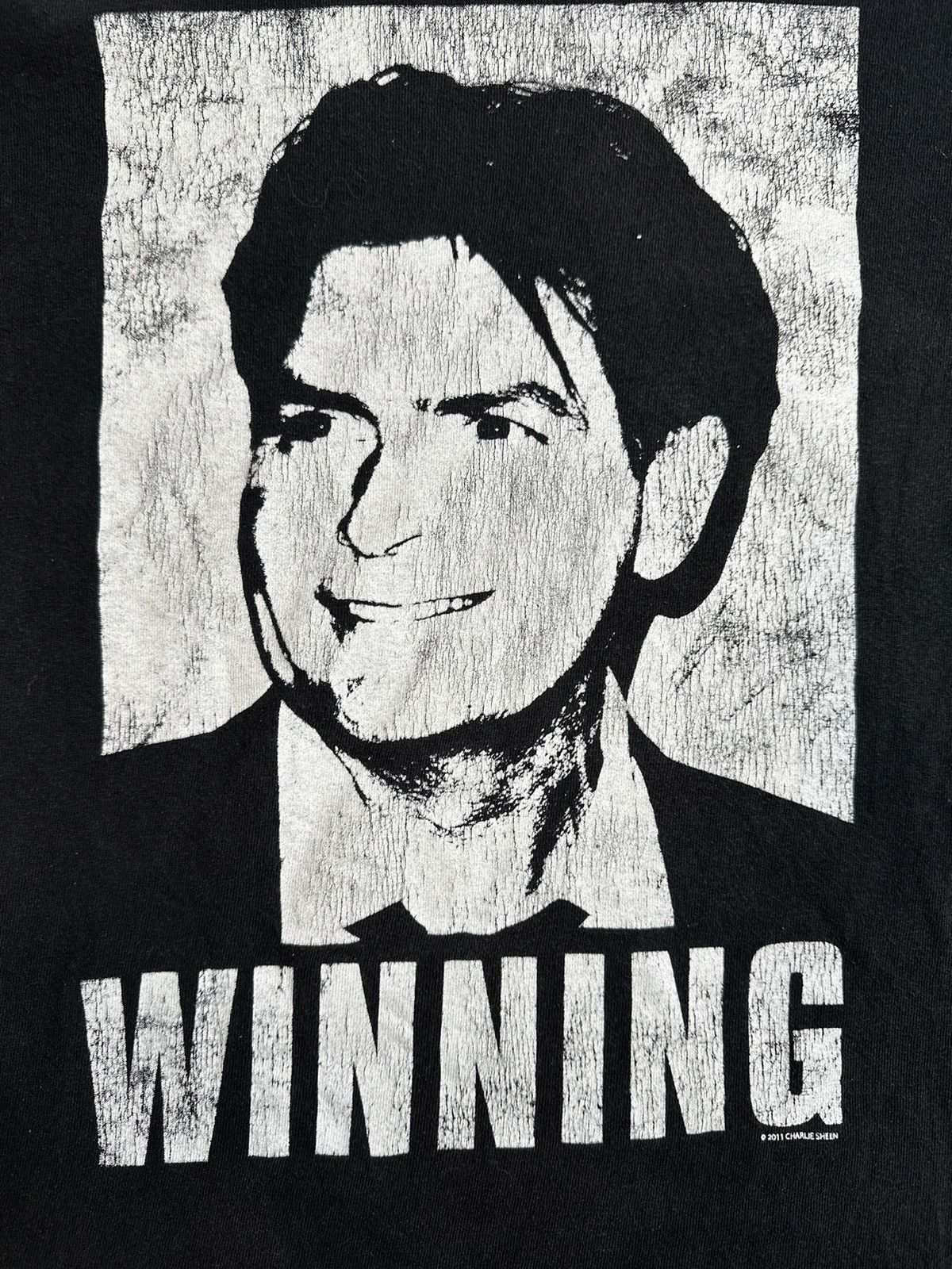 Anvil × Vintage Charlie Sheen Winning Movie Vintage StreetWear T-shirt 2011 Size US M / EU 48-50 / 2 - 2 Thumbnail