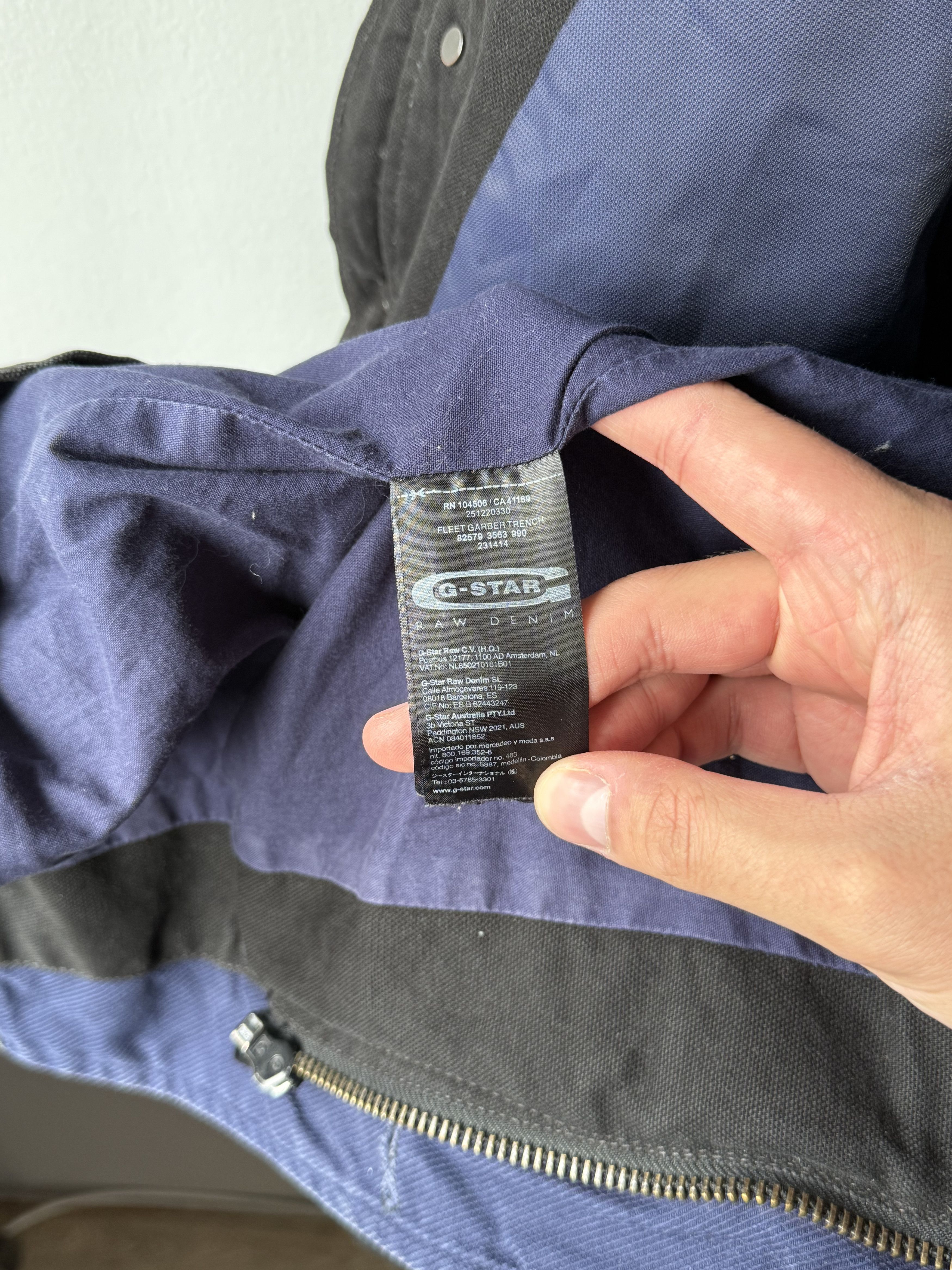 G-Star G-Star Raw Fleet Garber Black Military Denim Trench Jacket Size US L / EU 52-54 / 3 - 22 Thumbnail