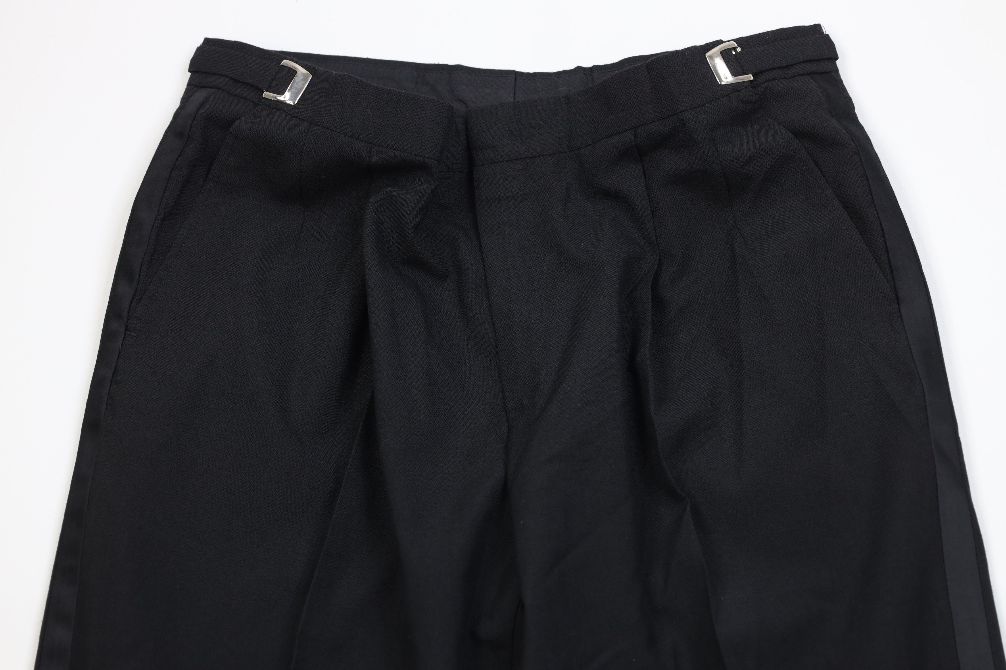 Vintage Vintage 90s Streetwear Tuxedo Dress Pants Trousers Black USA Size US 36 / EU 52 - 2 Thumbnail