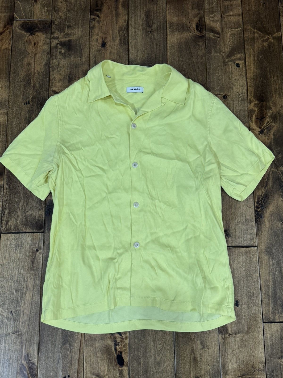 Designer × Sandro Sandro button up short sleeve shirt Size US S / EU 44-46 / 1 - 8 Thumbnail