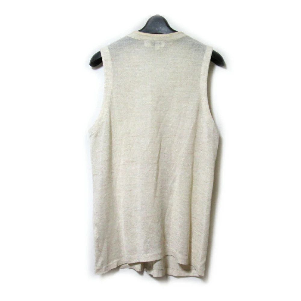 Yohji Yamamoto Yohji Yamamoto Pour Homme Rayon Linen Knit Vest Size US L / EU 52-54 / 3 - 2 Thumbnail