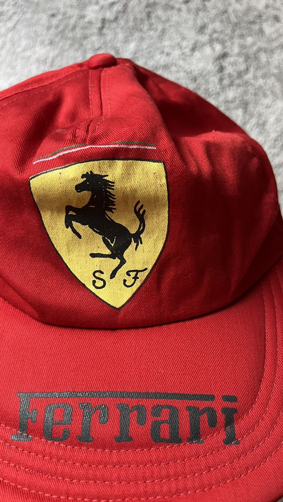 Ferrari VTG 70-80-90’s Ferrari skuderia F1 formula uno one cap hat Size ONE SIZE - 2 Thumbnail
