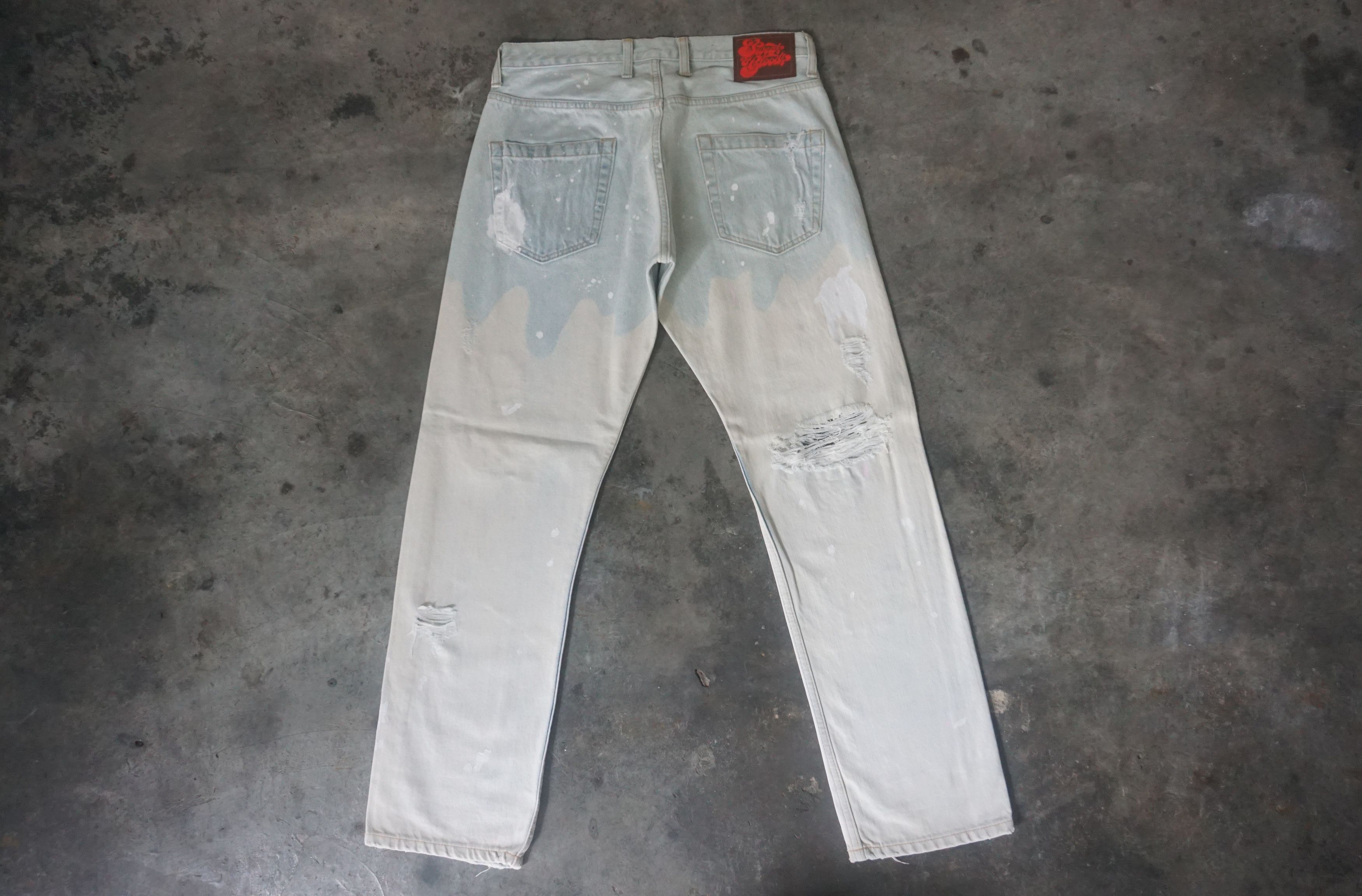 Japanese Brand RNA Sweat & bloods Ripped Punk Jeans Size US 31 - 5 Thumbnail