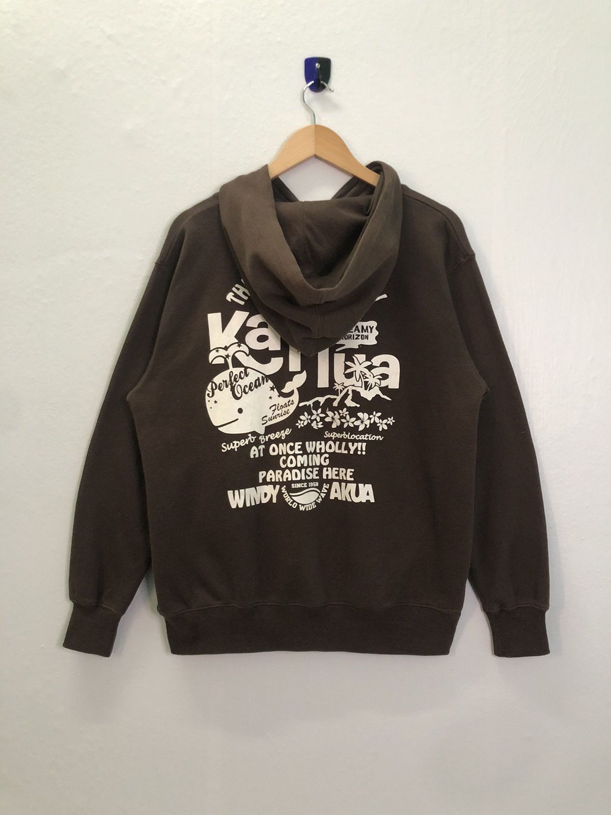 Vintage Vintage Mauloa Sunrise Floats Boxy Hoodie Size US M / EU 48-50 / 2 - 2 Thumbnail