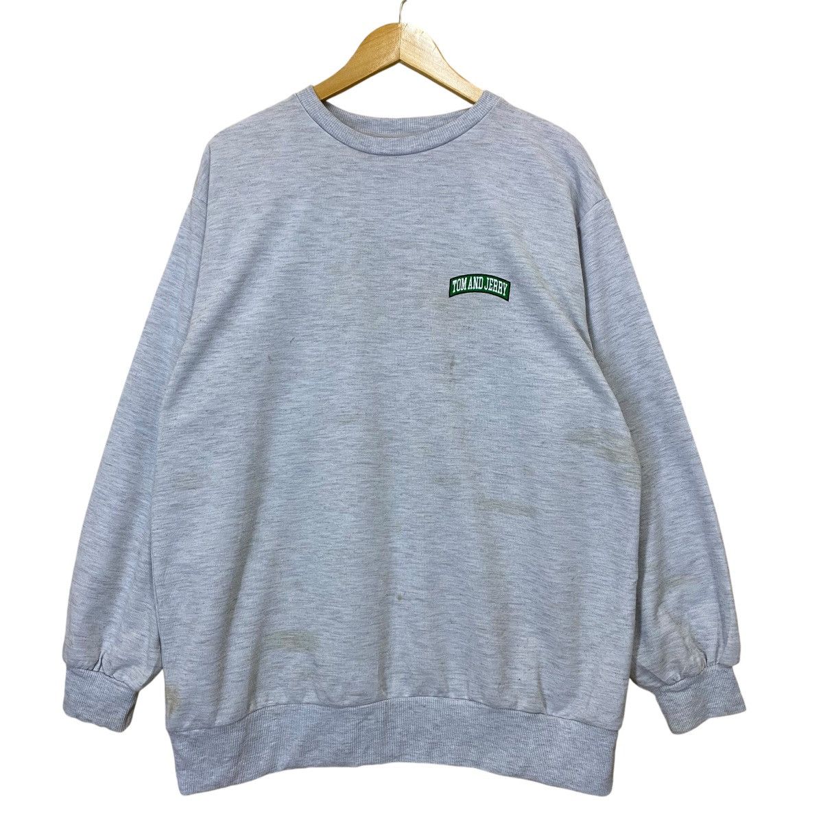 Cartoon Network × Disney × Japanese Brand Tom n Jerry Big Logo Crewneck Sweatshirt Size US XL / EU 56 / 4 - 6 Thumbnail