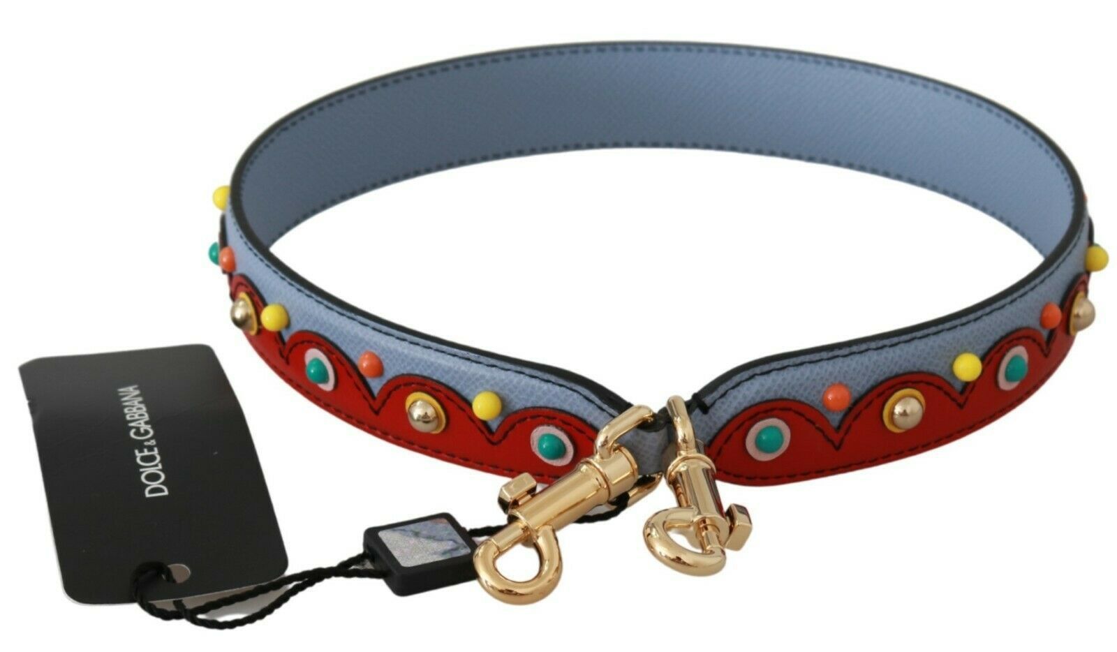 Elegant Multicolor Leather Shoulder Men's Strap