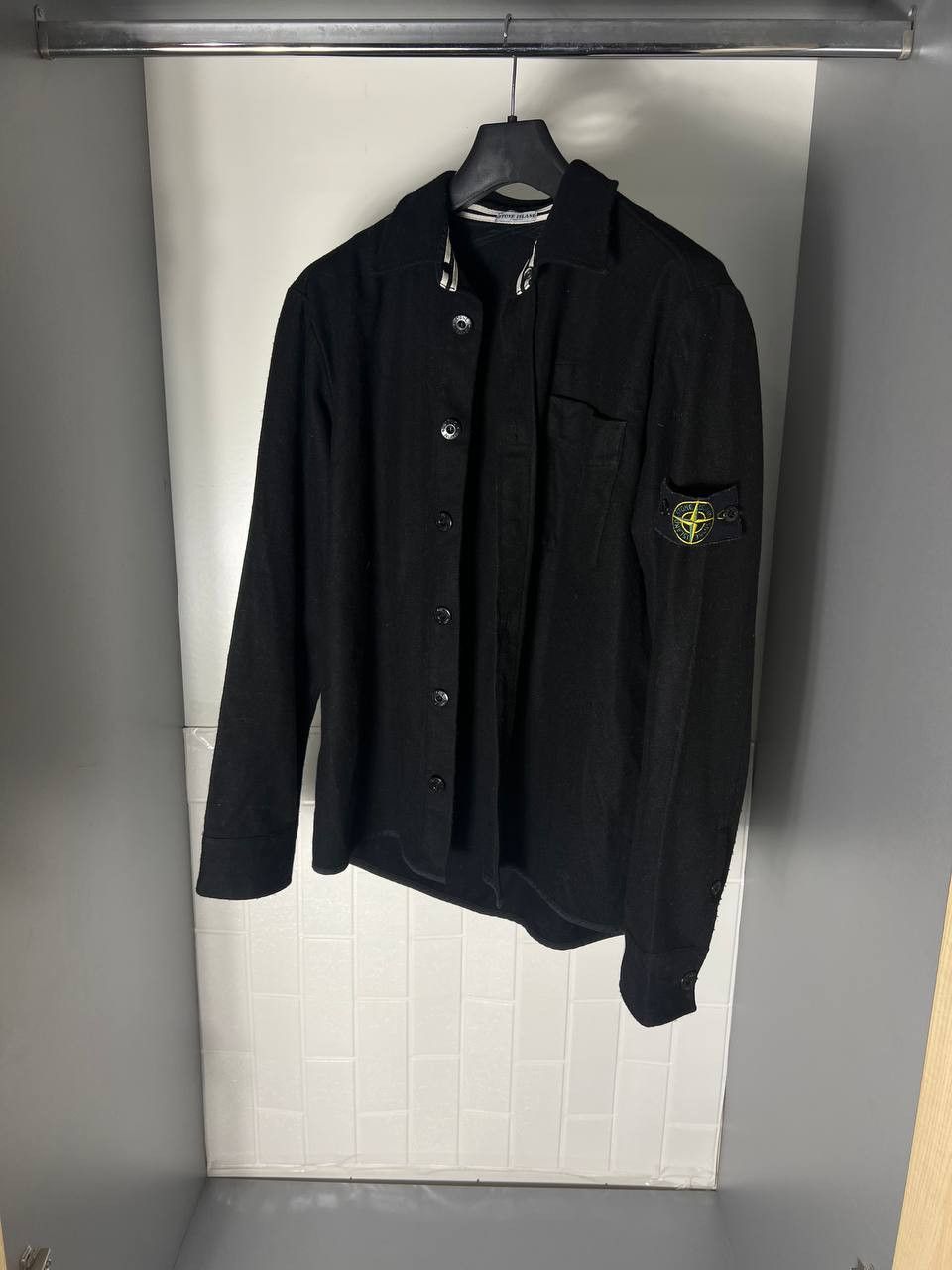 Stone Island VINTAGE STONE ISLAND SHIRT RETRO WOOL ITALIAN DESIGNER 90s Size US XL / EU 56 / 4 - 1 Thumbnail