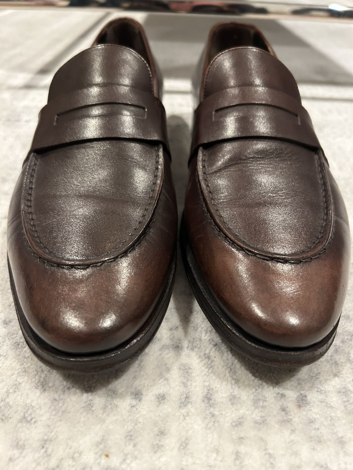 Yves Saint Laurent Yves Saint Laurent - Brown Dress Shoes Size US 9 / EU 42 - 4 Thumbnail