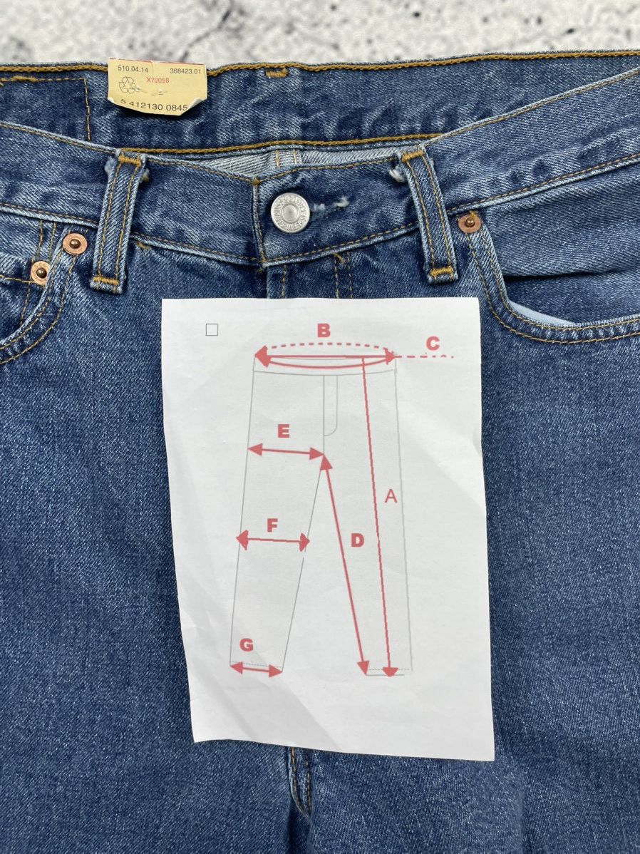 Levi's Vintage Levi’s 90s 510 Jeans W33 L36 High-Quality Blue Size US 33 - 7 Thumbnail