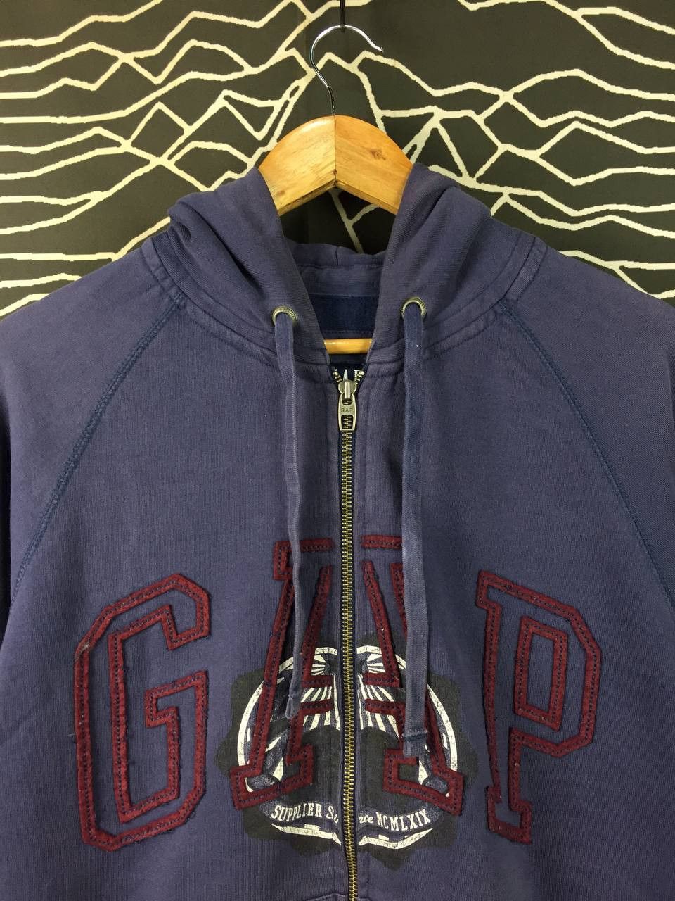 Gap GAP Spell Out Embroidered Logo Full Zip Hoodie Size M Size US M / EU 48-50 / 2 - 3 Thumbnail