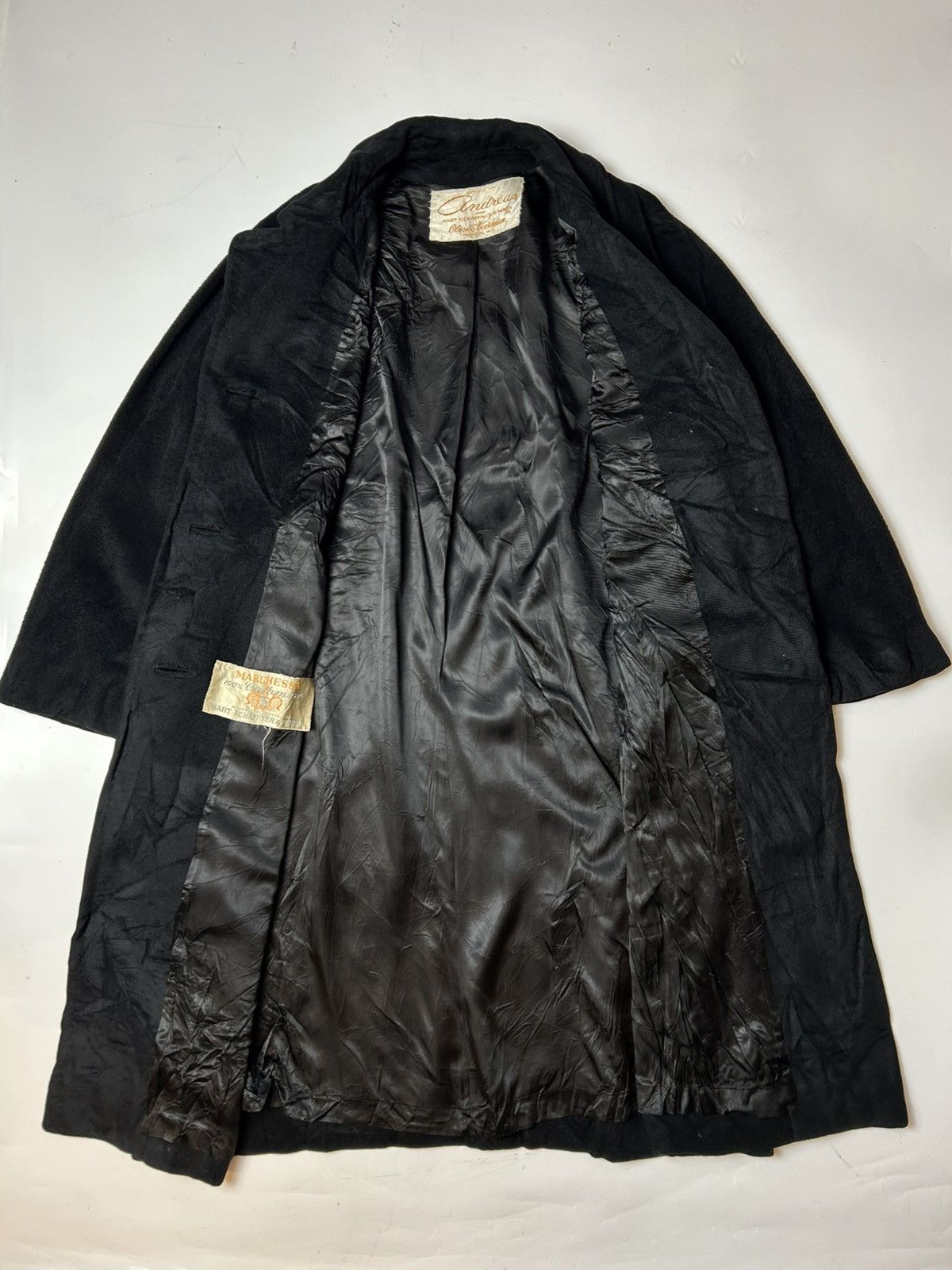 Hart Schaffner Marx × Marchesa HART SCHAFFNER & MARK CASHMERE WOOL LONG COAT Size ONE SIZE - 2 Thumbnail