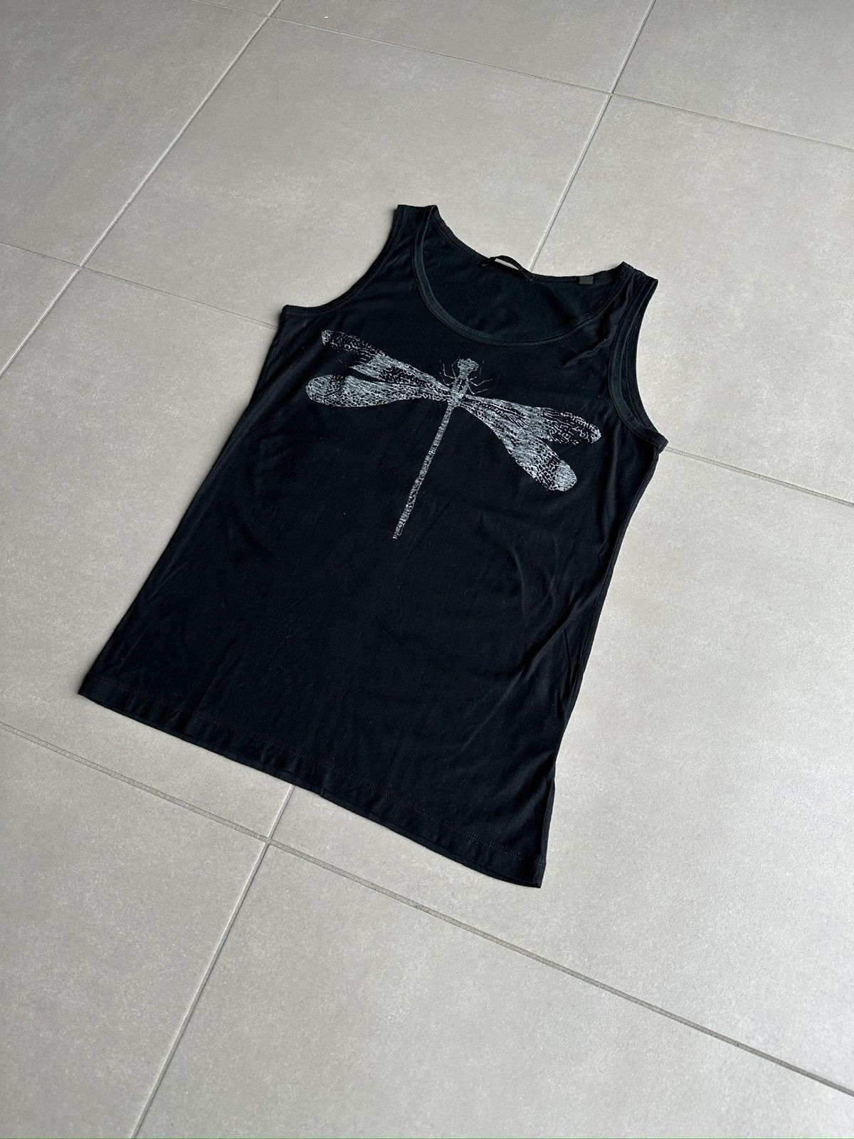 Helmut Lang Helmut Lang SS02 dragonfly print tank Size US M / EU 48-50 / 2 - 3 Thumbnail