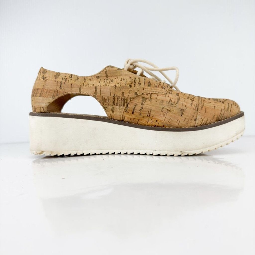 SCHUTZ SCHUTZ Oxford Cut Out Cork Lightweight Contemporary Tan Size US 11 / IT 41 - 6 Thumbnail