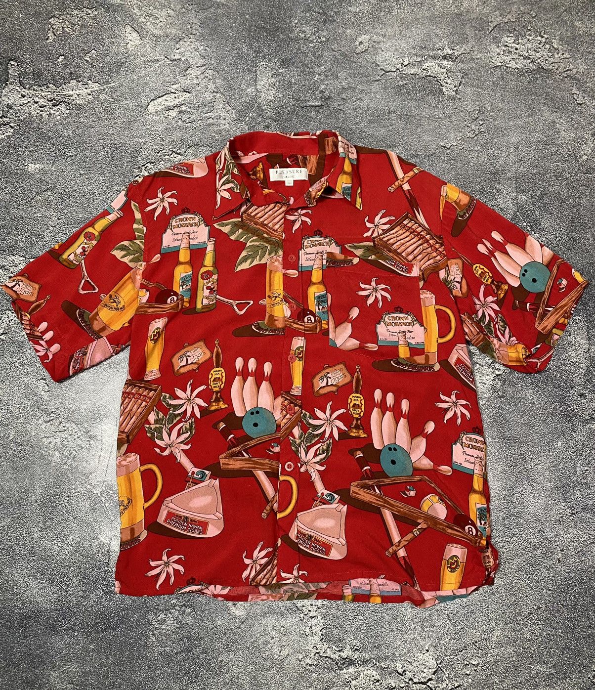 Japanese Brand × Vintage Vintage PLEASURE Nordic Hawaii Mambo shirt Size US L / EU 52-54 / 3 - 1 Thumbnail