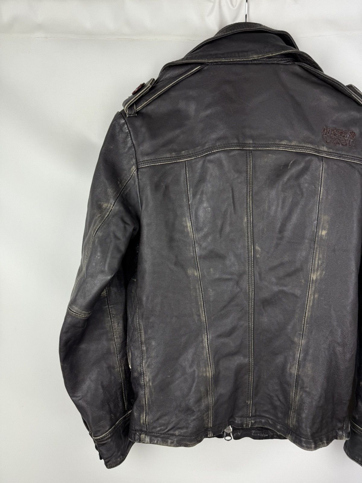 Superdry Superdry Japan Men’s Leather Multipocket Jacket Size S Size US S / EU 44-46 / 1 - 14 Thumbnail
