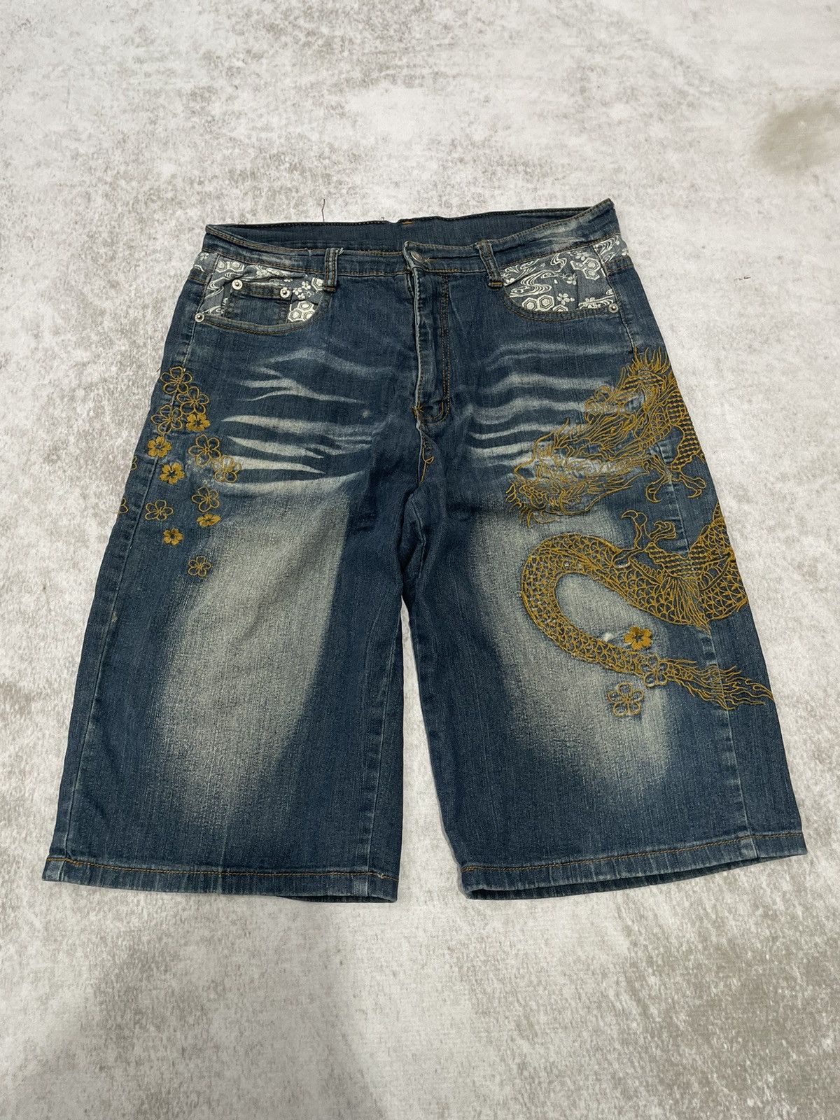 00s ifsixwasnine mudmax denim shorts y2k
