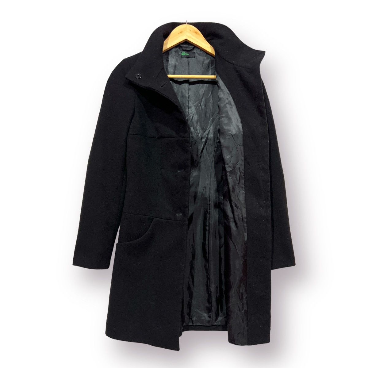 Grailed Style Benetton by UCB italian wool long jacket Size XS / US 0-2 / IT 36-38 - 5 Thumbnail