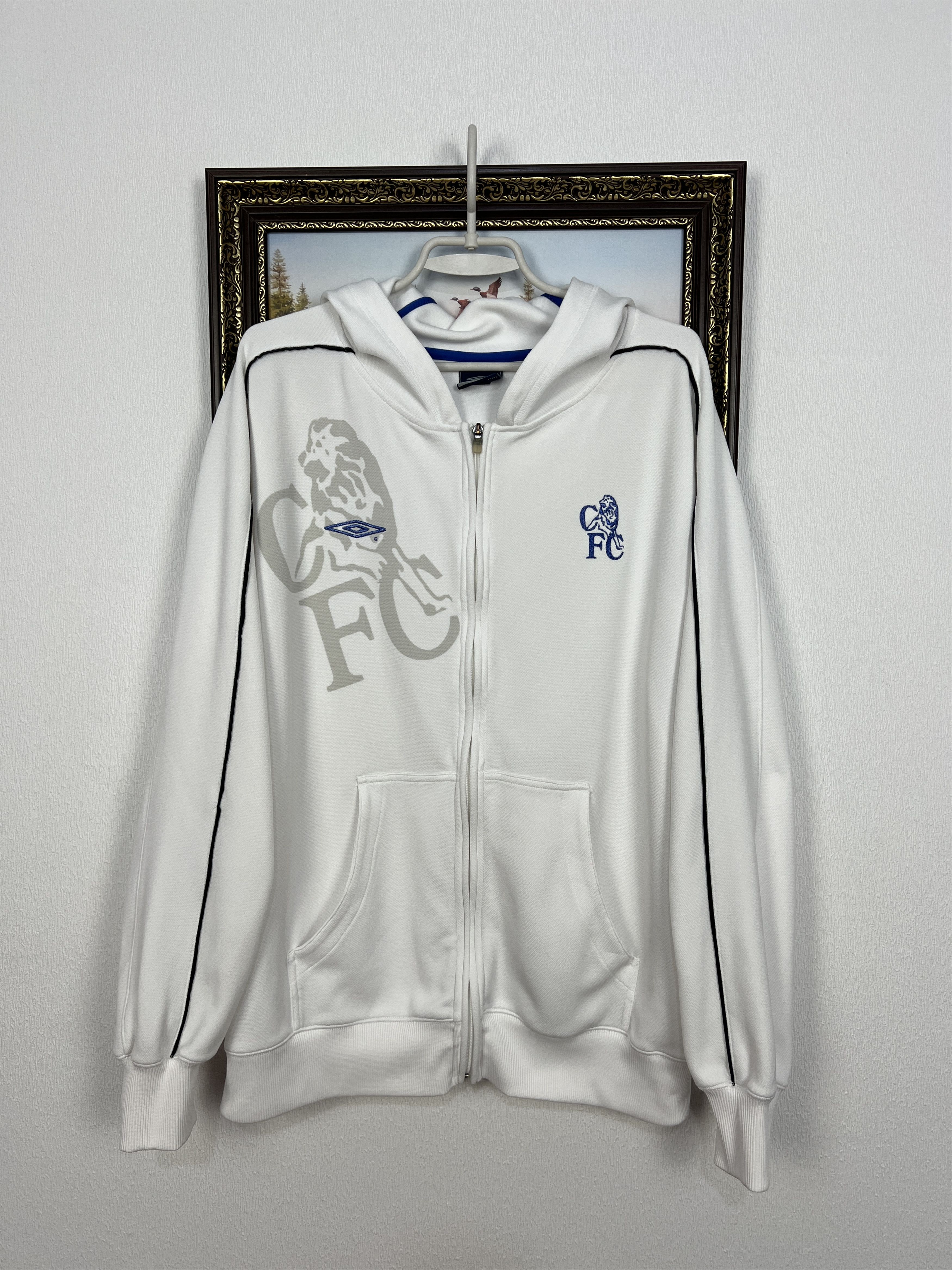 Umbro Vintage Umbro Chelsea Football Jacket Soccer Track Top Size US XL / EU 56 / 4 - 1 Thumbnail