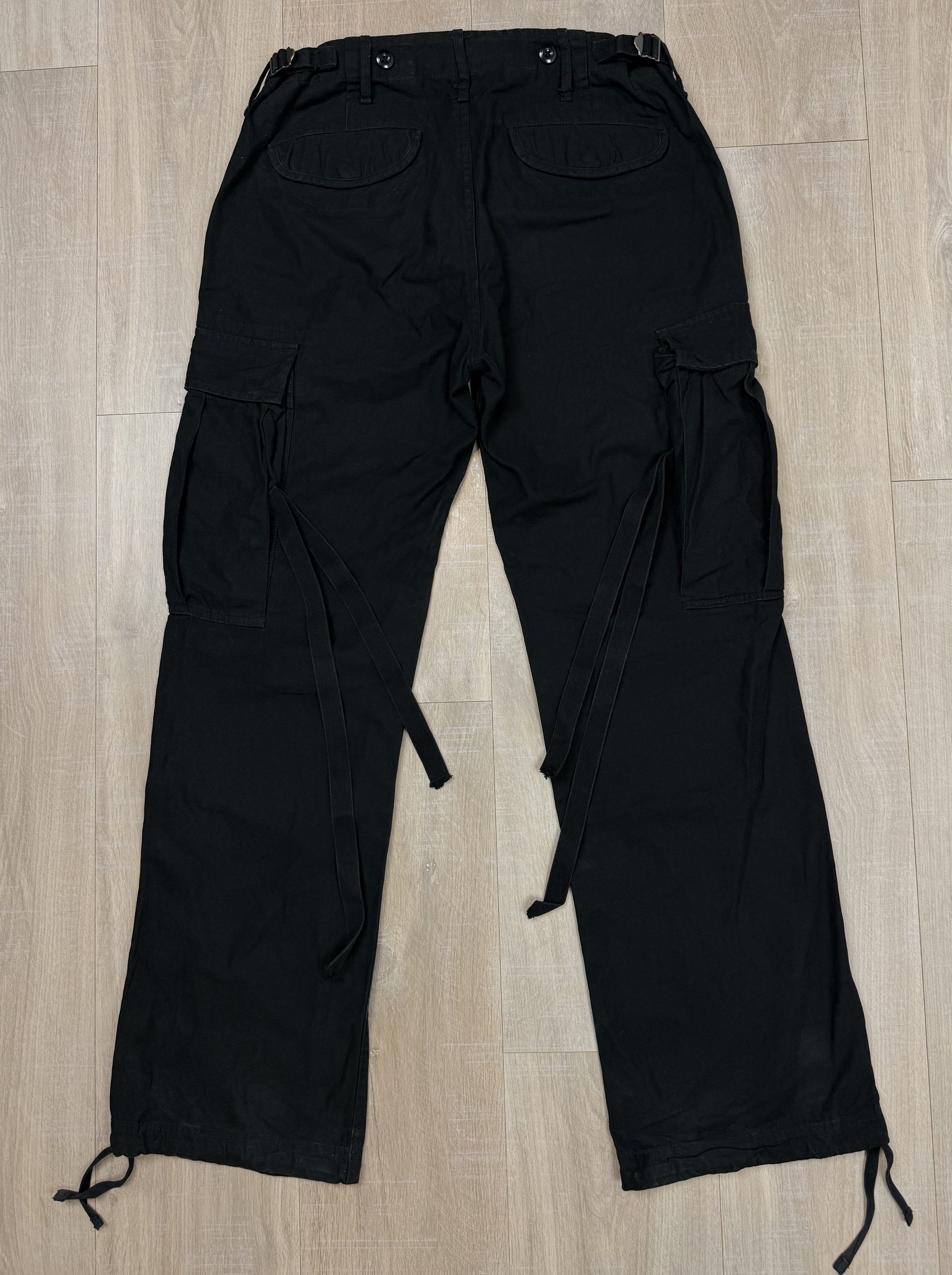 Vintage Y2k Brandit Cargo Pants Black Size US 31 - 1 Thumbnail