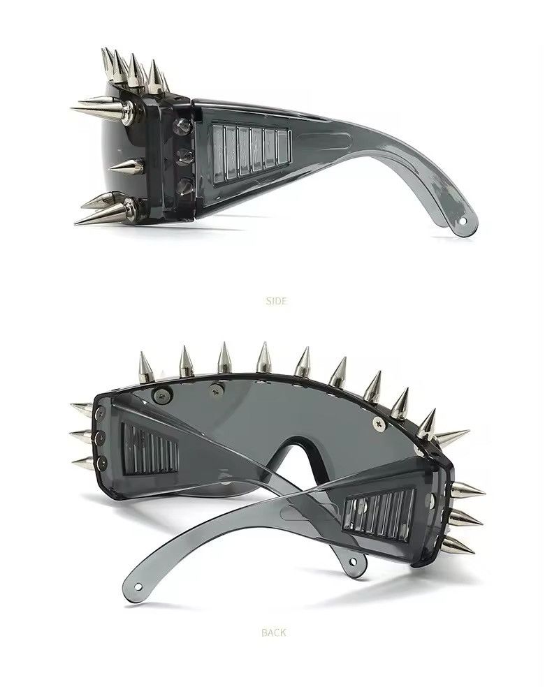 Japanese Brand × Vintage Spiked Gothic Punk Style Sunglasses Y2K Size ONE SIZE - 4 Thumbnail