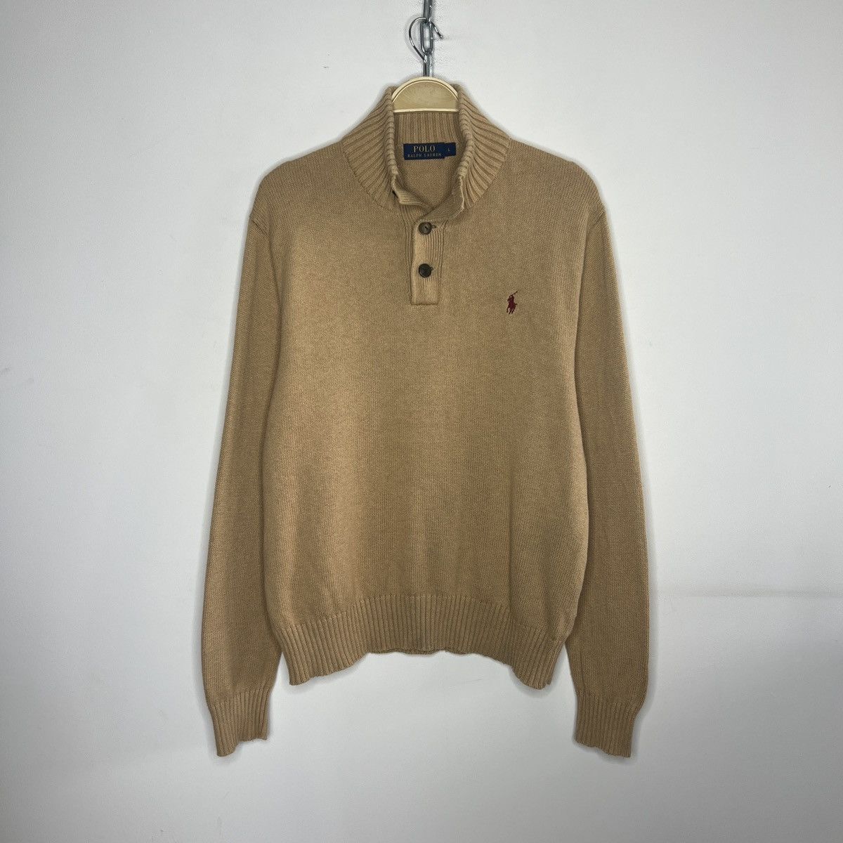 Ralph Lauren Vintage Polo Ralph Lauren Sweatshirt 1/4 Jumper Sweater Size US L / EU 52-54 / 3 - 1 Thumbnail