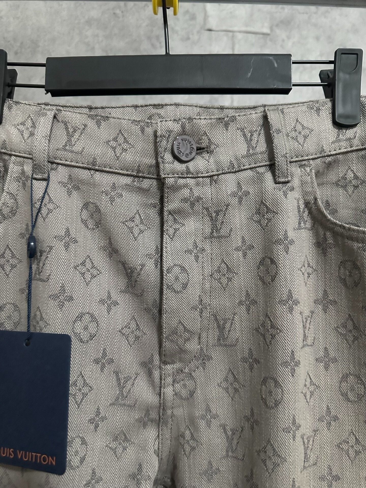 Louis Vuitton LV Monogram Logo Straight Leg Denim Pants Size US 32 / EU 48 - 2 Thumbnail