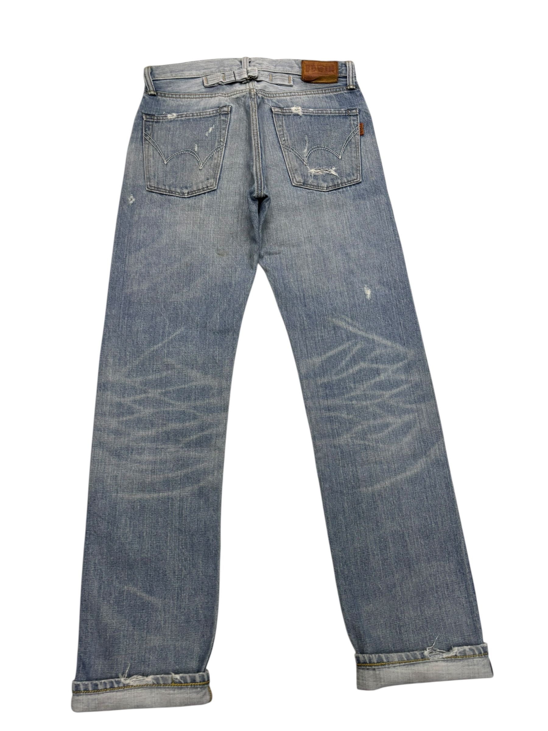 Acne Studios 🔥EDWIN 505zx SELVEDGE DENIM BUCKLE BACK BLUE WASH JEANS Size US 30 / EU 46 - 5 Thumbnail