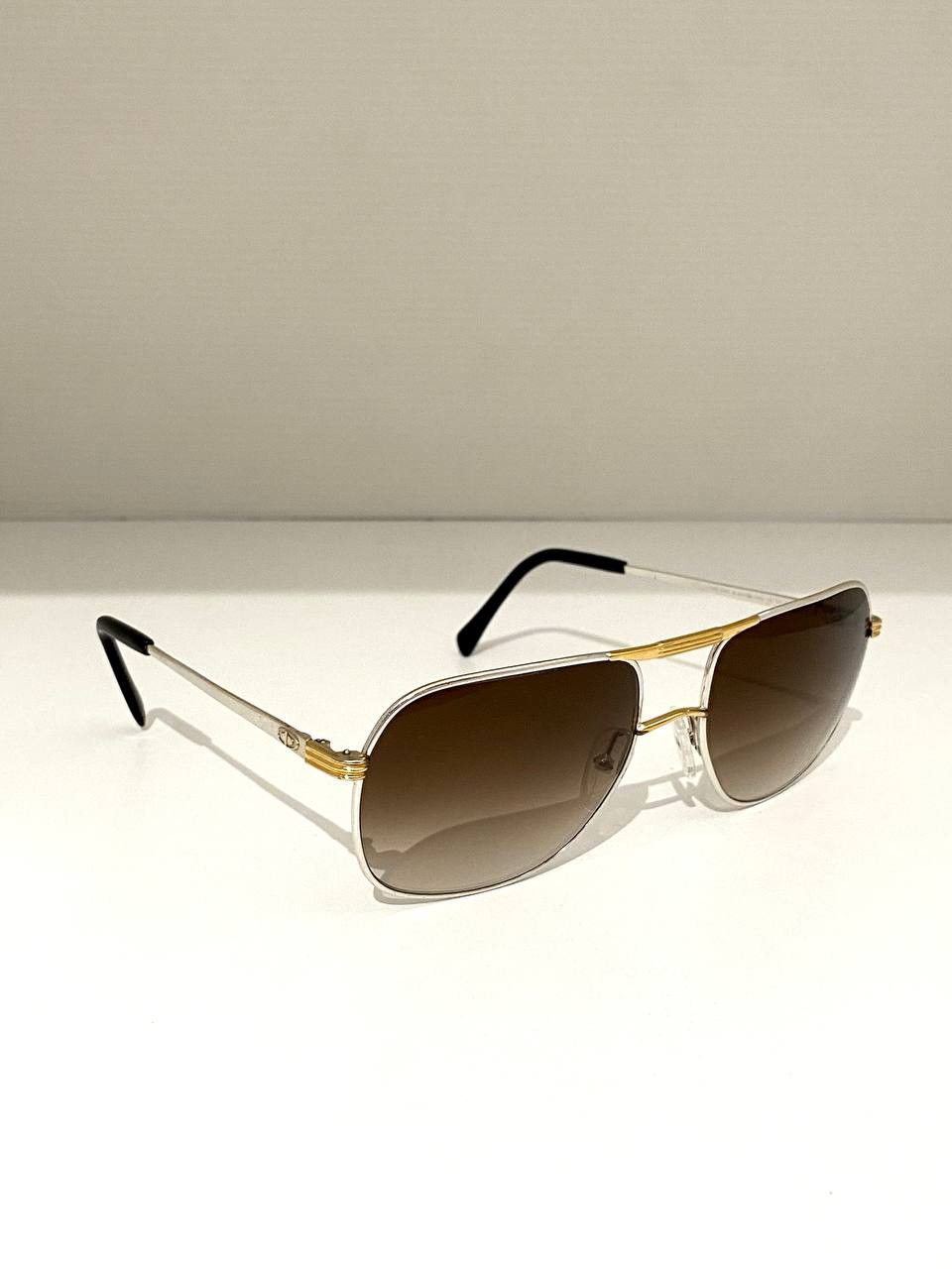 Dior Christian Dior CD Logo Aviator Gold Plated Sunglasses 90s Size ONE SIZE - 2 Thumbnail
