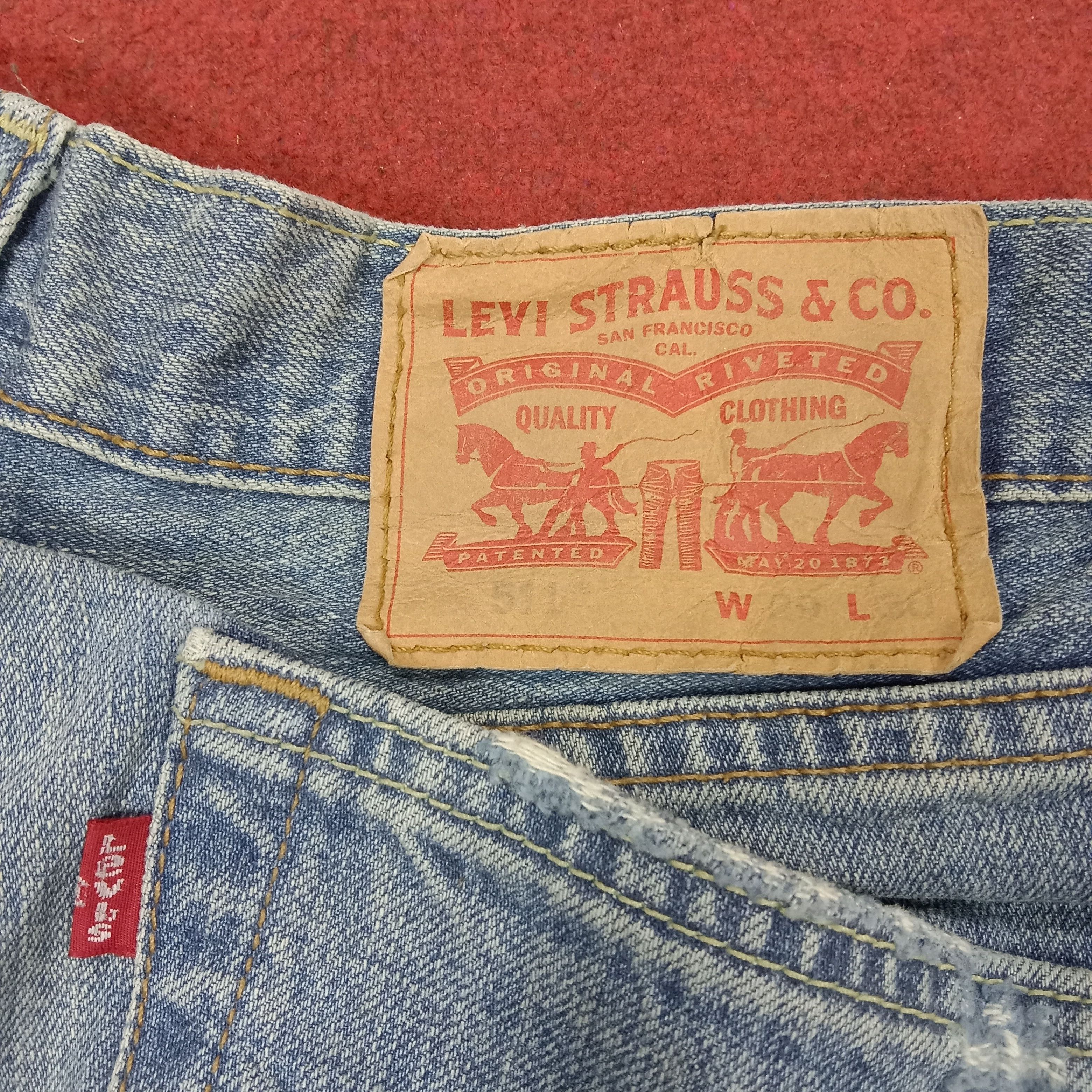 Levi's × Vintage Levis Streetwear Rock Punk Style Distressed Jeans Size US 29 - 16 Thumbnail