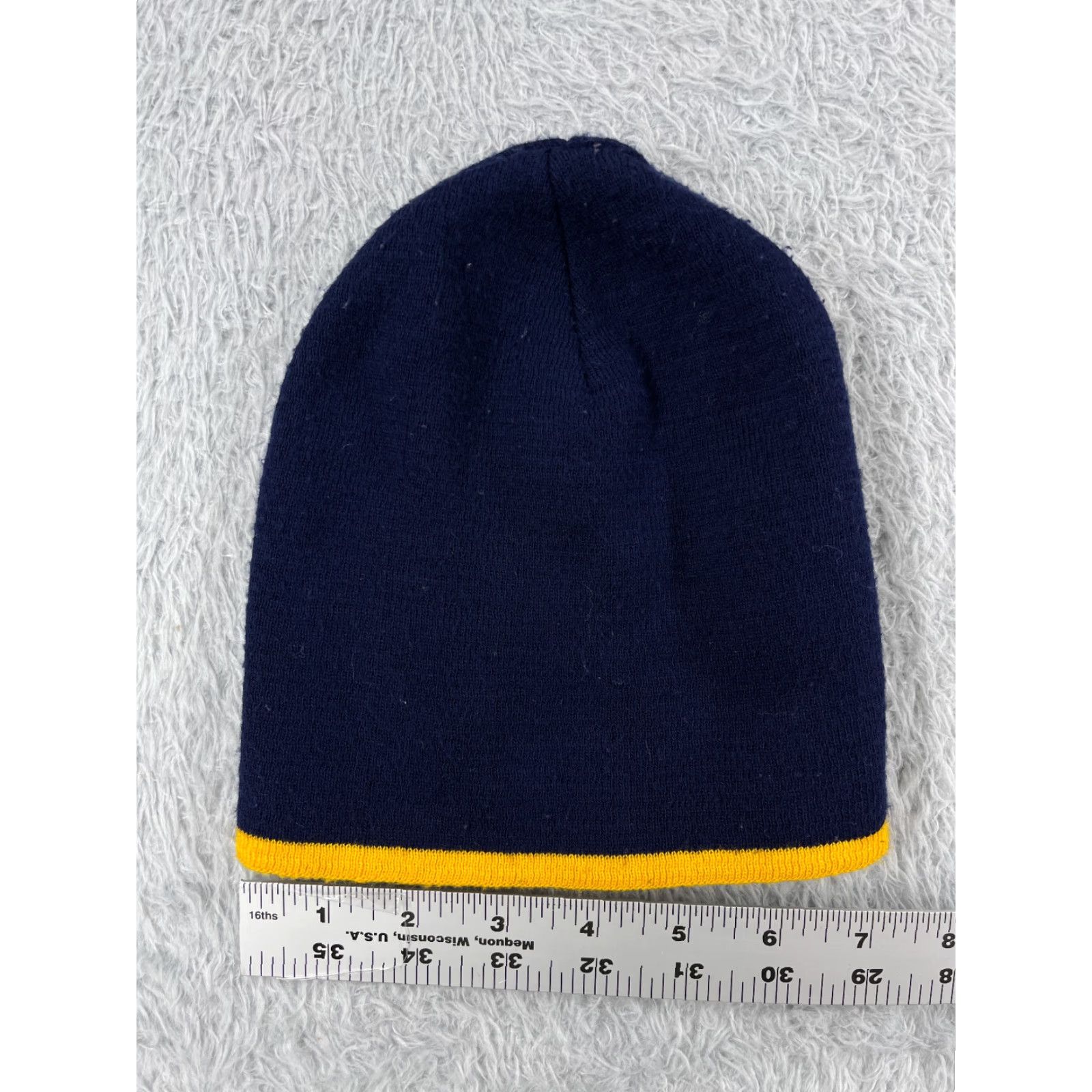 Vintage Unbranded Beanie Adult One Size Navy Blue Knit Acrylic Hats Size ONE SIZE - 4 Thumbnail