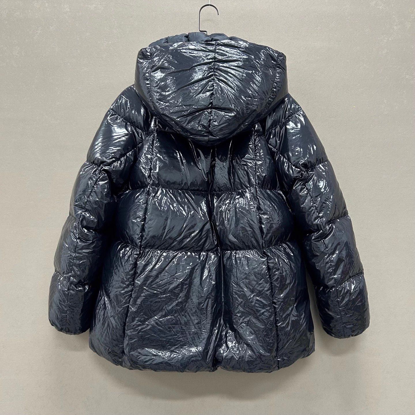 Moncler Moncler Fenis Runway Black Waxed Leather Ski Down Jacket 2 Size XS / US 0-2 / IT 36-38 - 2 Thumbnail