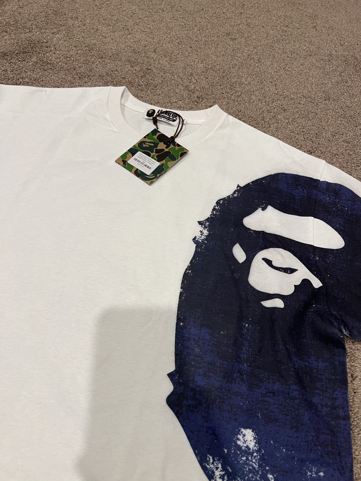 Bape Brand new A Bathing Ape Bape overprinted head tshirt XXL Size US XXL / EU 58 / 5 - 2 Thumbnail