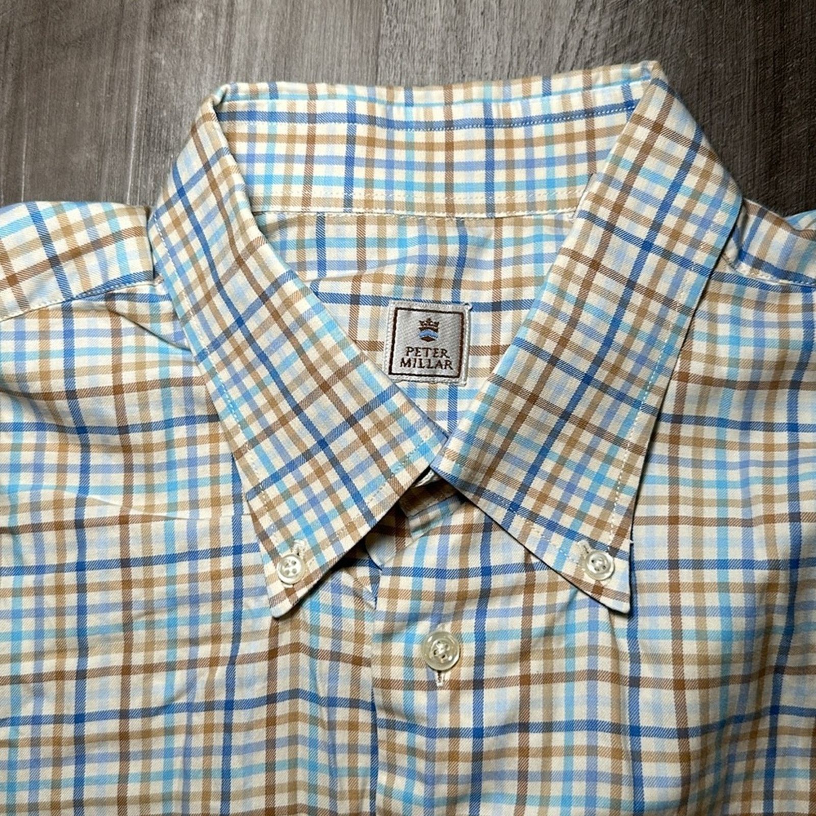Peter Millar Peter Millar Short Sleeve Button Down - Large Size US L / EU 52-54 / 3 - 6 Thumbnail