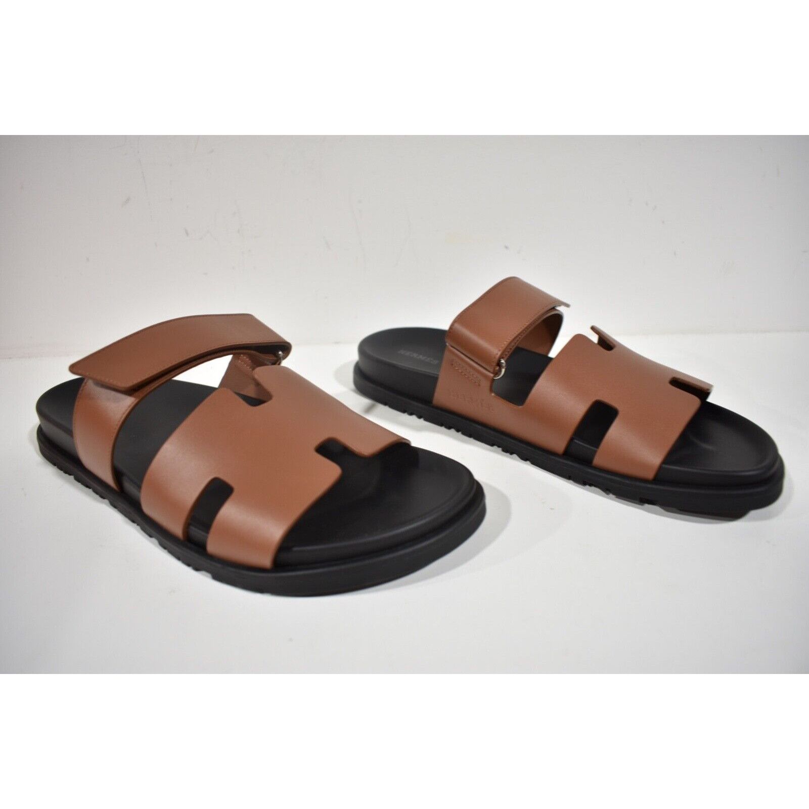Hermes Hermes Chypre Sandal Mens Leather Slide Slip On Flat 44 11 Size US 11 / EU 44 - 4 Thumbnail
