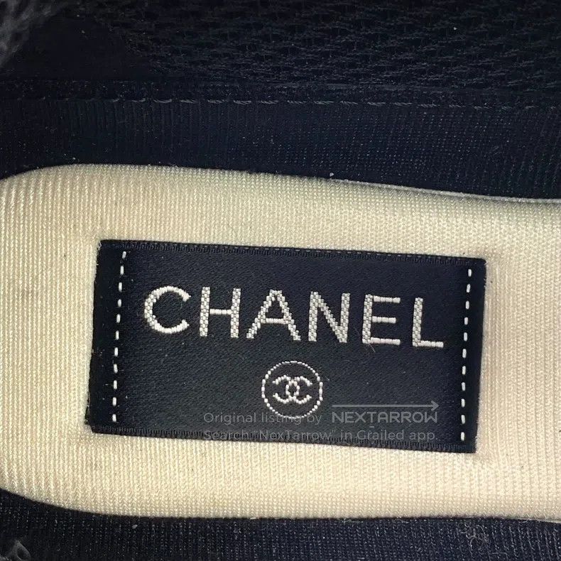 Chanel Chanel Colour-blocked logo embroidered lace-with casual fl Size US 7 / IT 37 - 7 Thumbnail