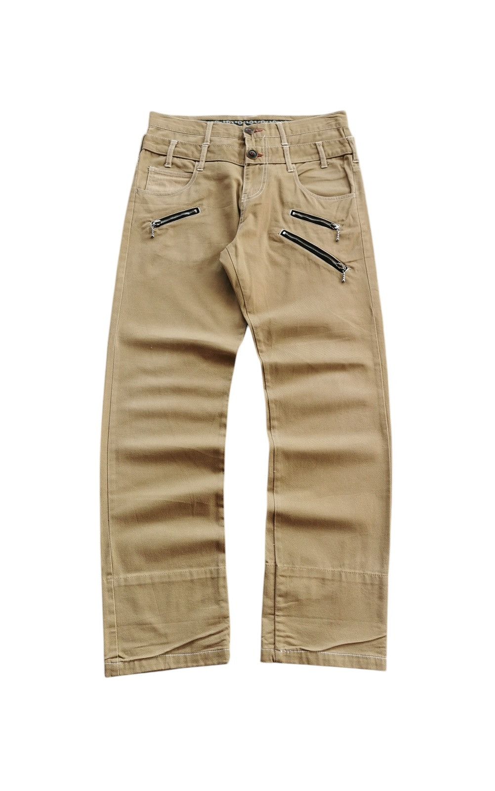 semanticdesign Semantic Design Doublewaist Khaki Pants Size US 32 / EU 48 - 1 Thumbnail