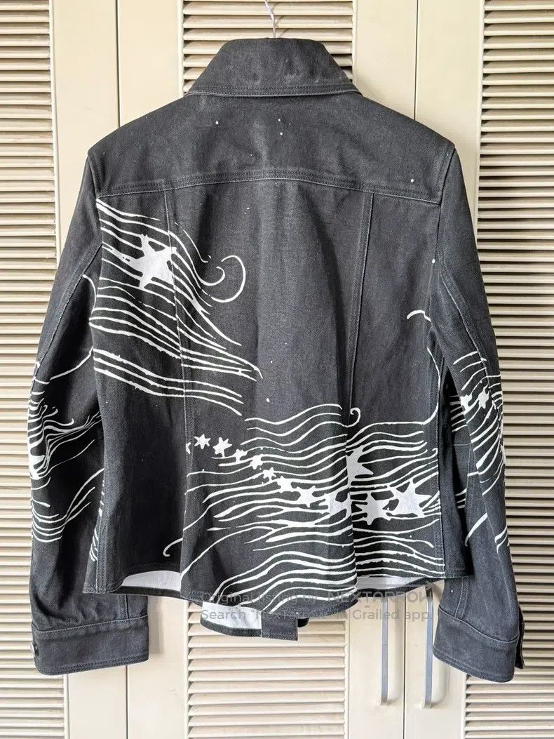 Chanel 22C sun-printed denim jacket