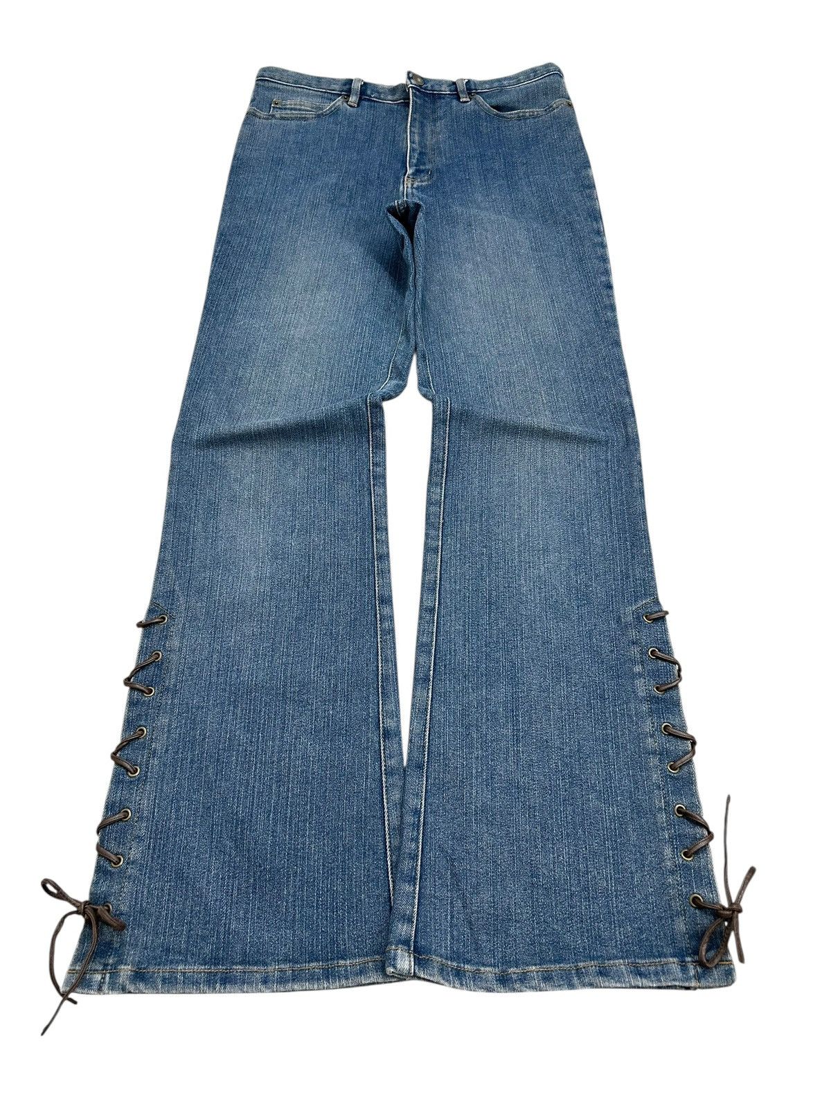Tornado Mart Flared Japanese Brand Denim Lace Up Size 28" / US 6 / IT 42 - 1 Thumbnail